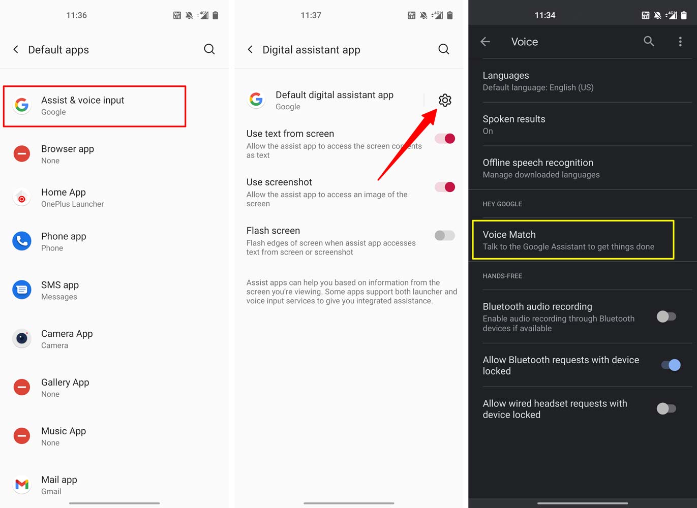 turn off voice access for google assistant
